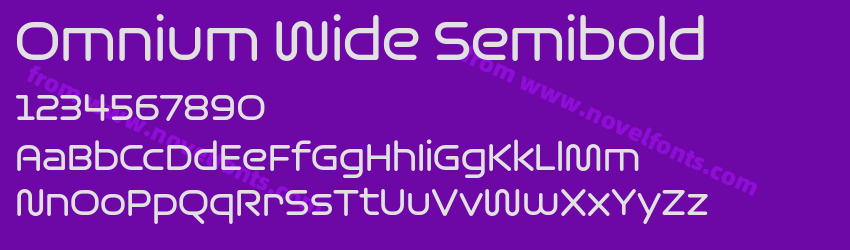 Omnium Wide SemiboldPreview Omnium Wide SemiboldPreview