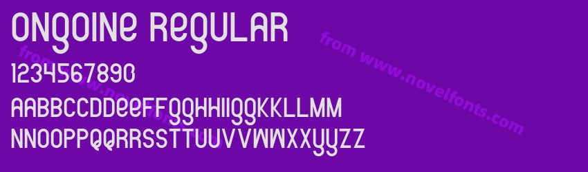 Ongoine RegularPreview Ongoine RegularPreview
