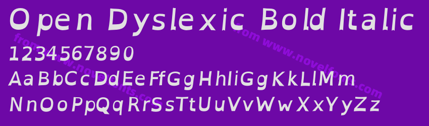 Open Dyslexic Bold ItalicPreview Open Dyslexic Bold ItalicPreview