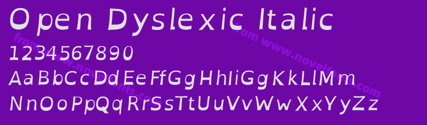 Open Dyslexic ItalicPreview Open Dyslexic ItalicPreview