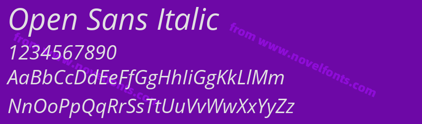 Open Sans ItalicPreview Open Sans ItalicPreview