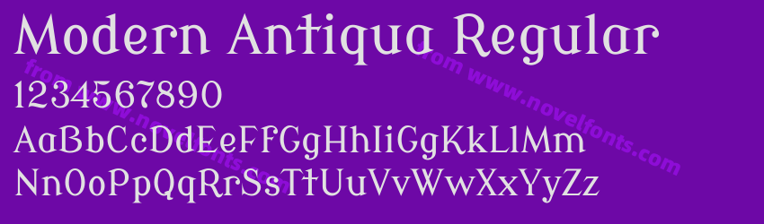 Modern Antiqua RegularPreview