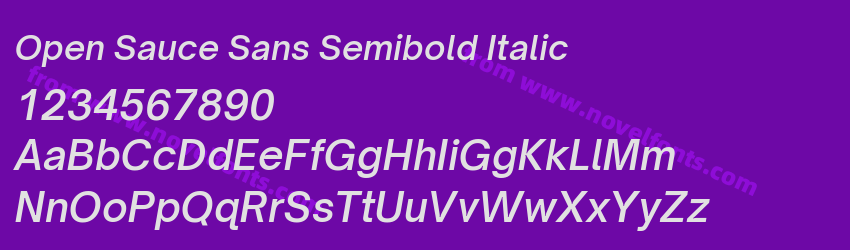 Open Sauce Sans Semibold ItalicPreview Open Sauce Sans Semibold ItalicPreview