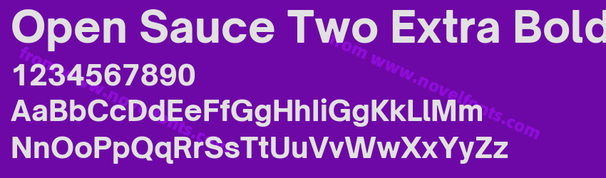 Open Sauce Two Extra BoldPreview Open Sauce Two Extra BoldPreview