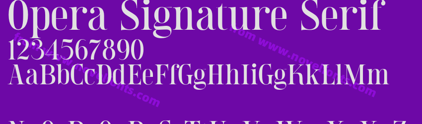 Opera Signature SerifPreview Opera Signature SerifPreview