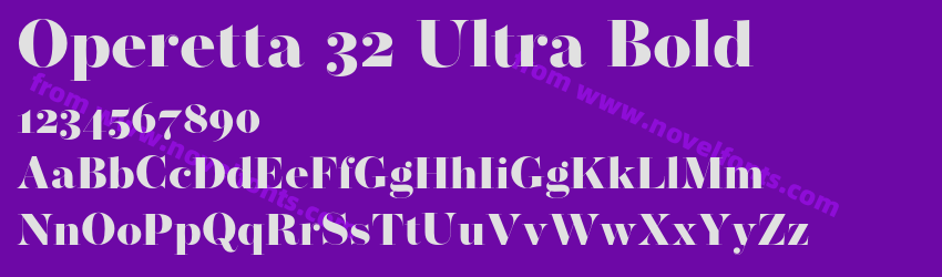 Operetta 32 Ultra BoldPreview Operetta 32 Ultra BoldPreview