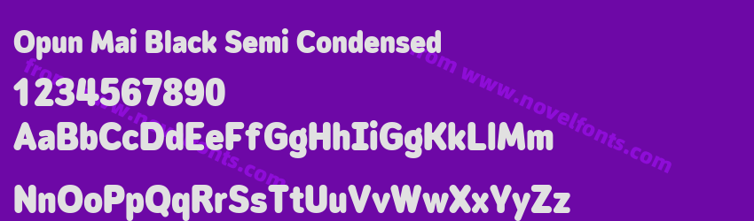 Opun Mai Black Semi CondensedPreview Opun Mai Black Semi CondensedPreview
