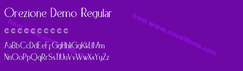 Orezione Demo RegularPreview Orezione Demo RegularPreview