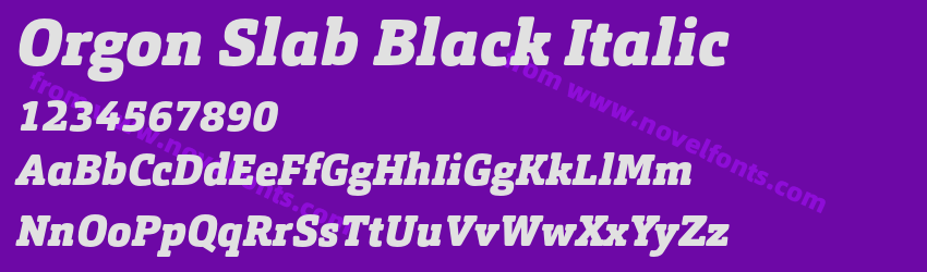 Orgon Slab Black ItalicPreview Orgon Slab Black ItalicPreview
