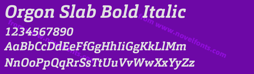 Orgon Slab Bold ItalicPreview Orgon Slab Bold ItalicPreview