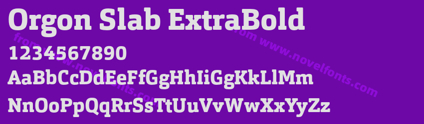 Orgon Slab ExtraBoldPreview Orgon Slab ExtraBoldPreview