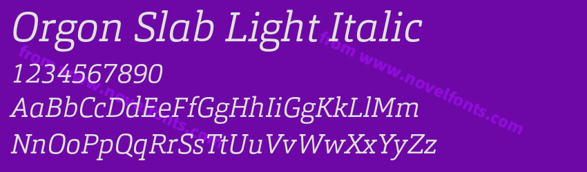 Orgon Slab Light ItalicPreview Orgon Slab Light ItalicPreview