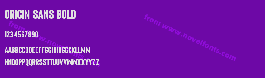Origin Sans BoldPreview Origin Sans BoldPreview