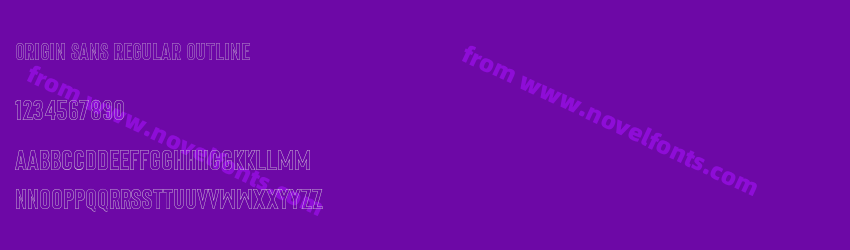 Origin Sans Regular OutlinePreview Origin Sans Regular OutlinePreview