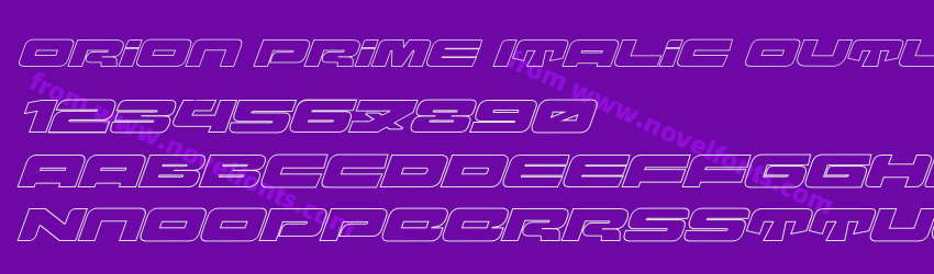 Orion Prime Italic OutlinePreview Orion Prime Italic OutlinePreview