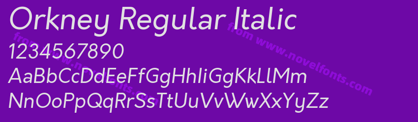Orkney Regular ItalicPreview Orkney Regular ItalicPreview