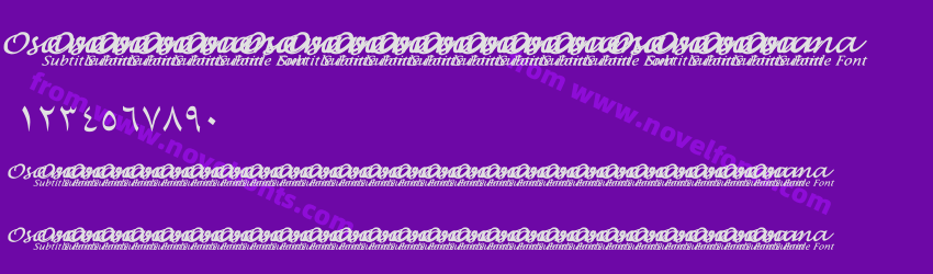 Osama Subtitle FontPreview Osama Subtitle FontPreview