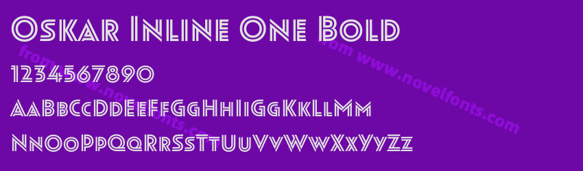Oskar Inline One BoldPreview Oskar Inline One BoldPreview