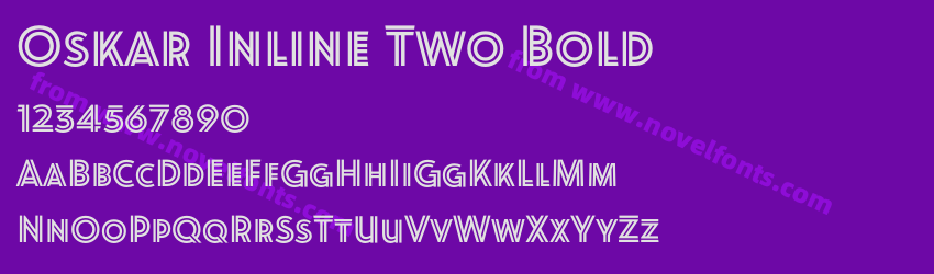 Oskar Inline Two BoldPreview Oskar Inline Two BoldPreview