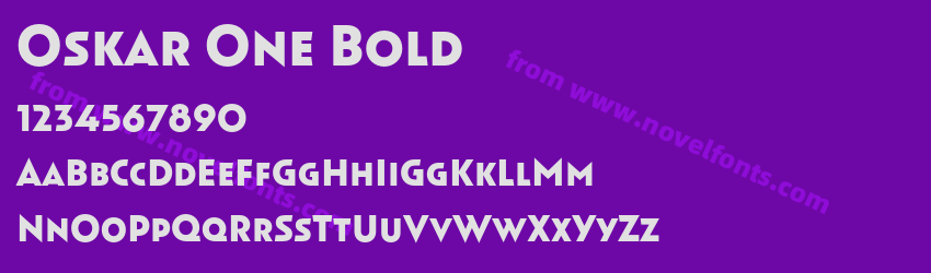 Oskar One BoldPreview Oskar One BoldPreview
