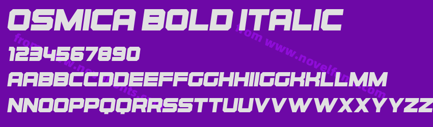 Osmica Bold ItalicPreview Osmica Bold ItalicPreview