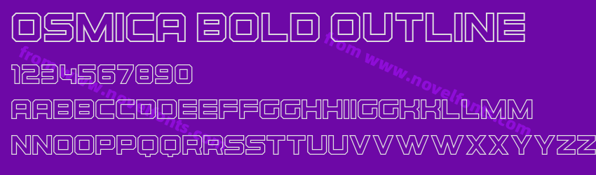 Osmica Bold OutlinePreview Osmica Bold OutlinePreview
