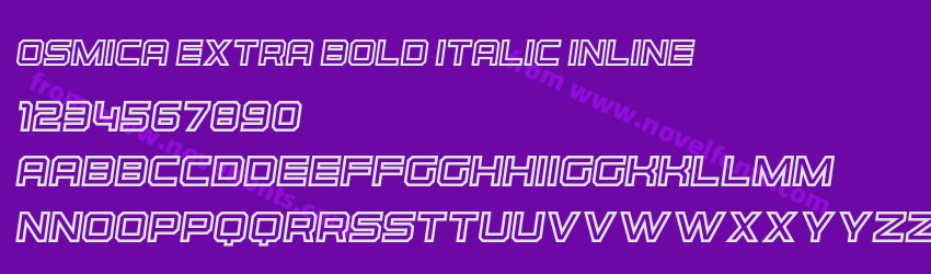 Osmica Extra Bold Italic InlinePreview Osmica Extra Bold Italic InlinePreview