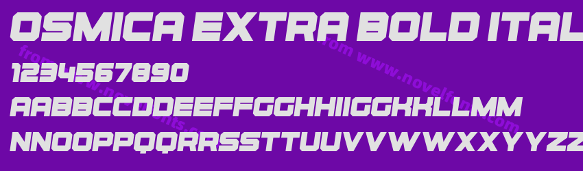 Osmica Extra Bold ItalicPreview Osmica Extra Bold ItalicPreview