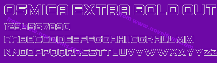 Osmica Extra Bold OutlinePreview Osmica Extra Bold OutlinePreview