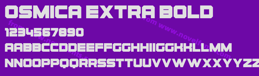 Osmica Extra BoldPreview Osmica Extra BoldPreview
