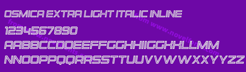 Osmica Extra Light Italic InlinePreview Osmica Extra Light Italic InlinePreview