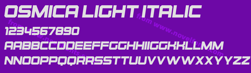 Osmica Light ItalicPreview Osmica Light ItalicPreview
