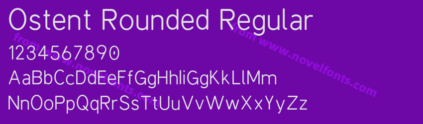 Ostent Rounded RegularPreview Ostent Rounded RegularPreview