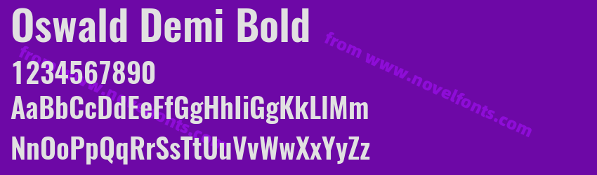 Oswald Demi BoldPreview Oswald Demi BoldPreview