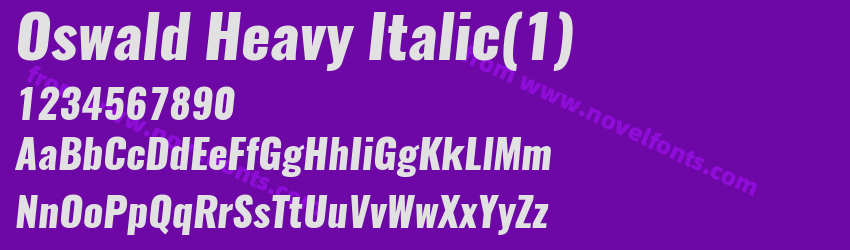 Oswald Heavy Italic(1)Preview Oswald Heavy Italic(1)Preview
