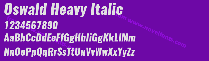 Oswald Heavy ItalicPreview Oswald Heavy ItalicPreview
