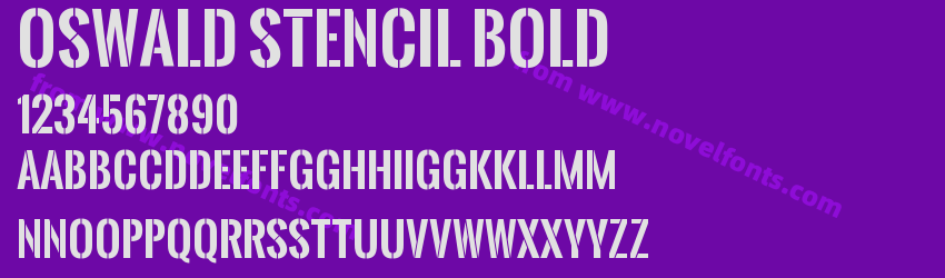 Oswald Stencil BoldPreview Oswald Stencil BoldPreview