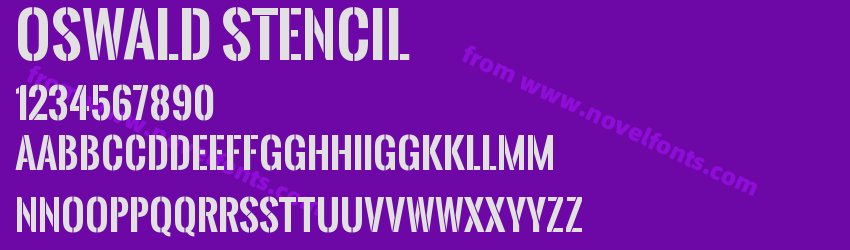 Oswald StencilPreview Oswald StencilPreview