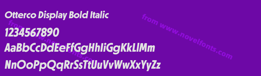 Otterco Display Bold ItalicPreview Otterco Display Bold ItalicPreview
