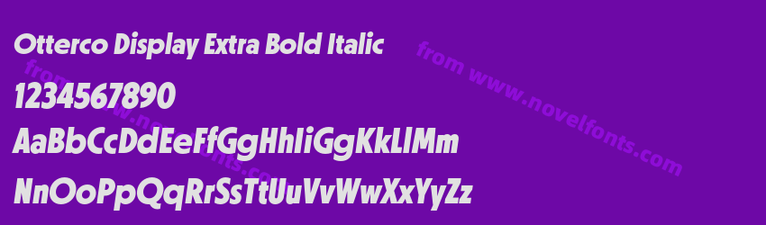 Otterco Display Extra Bold ItalicPreview Otterco Display Extra Bold ItalicPreview