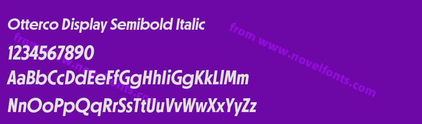 Otterco Display Semibold ItalicPreview Otterco Display Semibold ItalicPreview