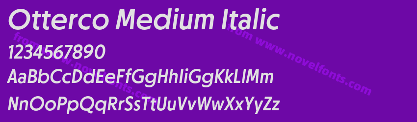 Otterco Medium ItalicPreview Otterco Medium ItalicPreview