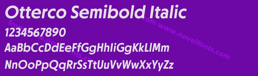 Otterco Semibold ItalicPreview Otterco Semibold ItalicPreview