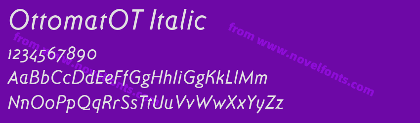 OttomatOT ItalicPreview OttomatOT ItalicPreview