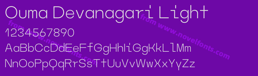 Ouma Devanagari LightPreview Ouma Devanagari LightPreview