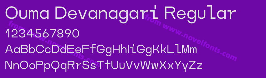Ouma Devanagari RegularPreview Ouma Devanagari RegularPreview