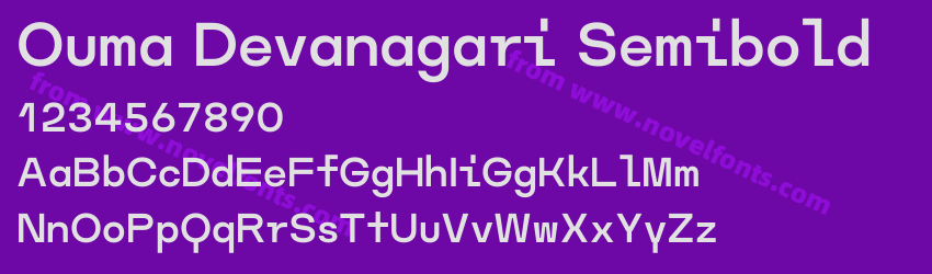 Ouma Devanagari SemiboldPreview Ouma Devanagari SemiboldPreview