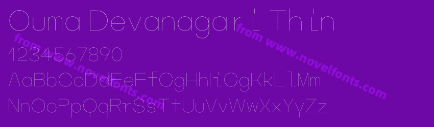 Ouma Devanagari ThinPreview Ouma Devanagari ThinPreview
