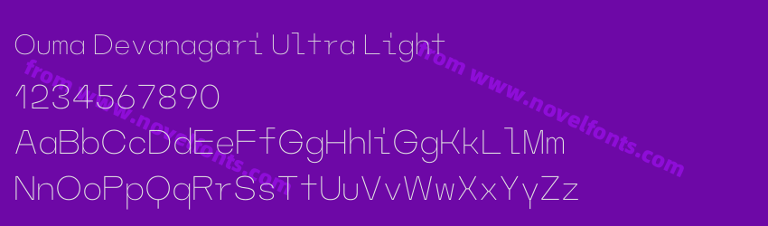 Ouma Devanagari Ultra LightPreview Ouma Devanagari Ultra LightPreview