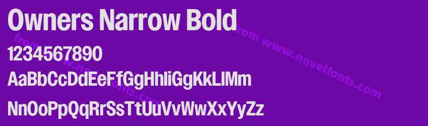 Owners Narrow BoldPreview